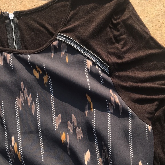 Maurice’s pullover top size 2 ladies plus size zipper back, black, navy, brown - Picture 4 of 5